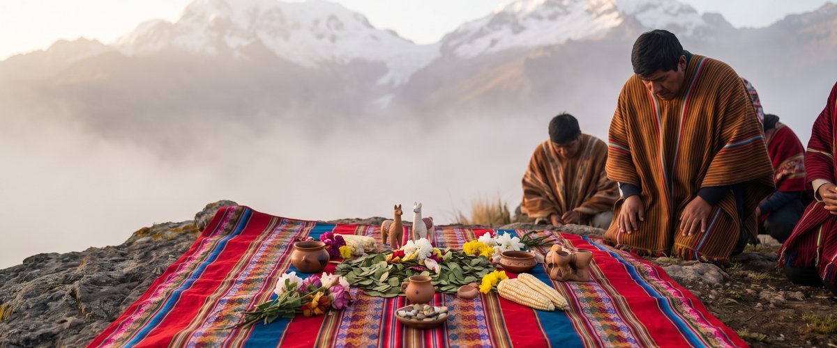 Offering to Mother Earth Ceremony — Spiritual experience in the Sacred Valley, Peru